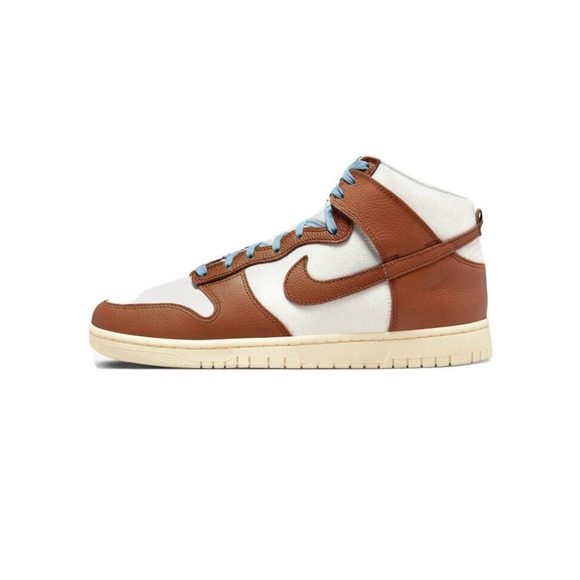 Nike Dunk High Retro PRM Pecan Sail Blue Off Noir DQ8800-200 Mens 10.5 New DS - Picture 2 of 7